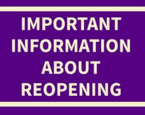 Reopening information