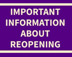Reopening information Reopening information