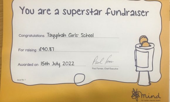 Tayyibah continues to support Mental Health and Wellbeing Tayyibah continues to support Mental Health and Wellbeing