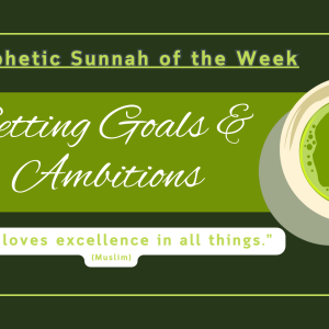 Sunnah of the Week (36) – Setting Goals & Ambitions