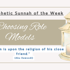 Sunnah of the Week (45) – Choosing Role Models